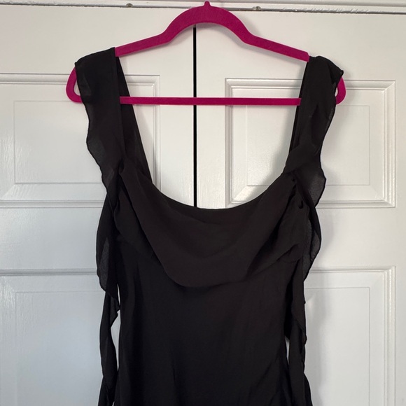 Princess Polly Elegant Black Long Sleeveless Dress size 6 NWT - Picture 5 of 5